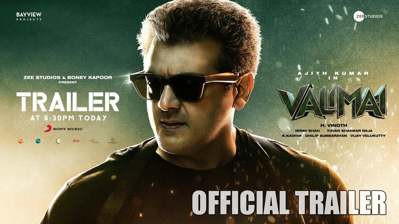 Valimai Official Trailer|Ajith Kumar|Vinoth|Boney Kapoor|Zee Studios