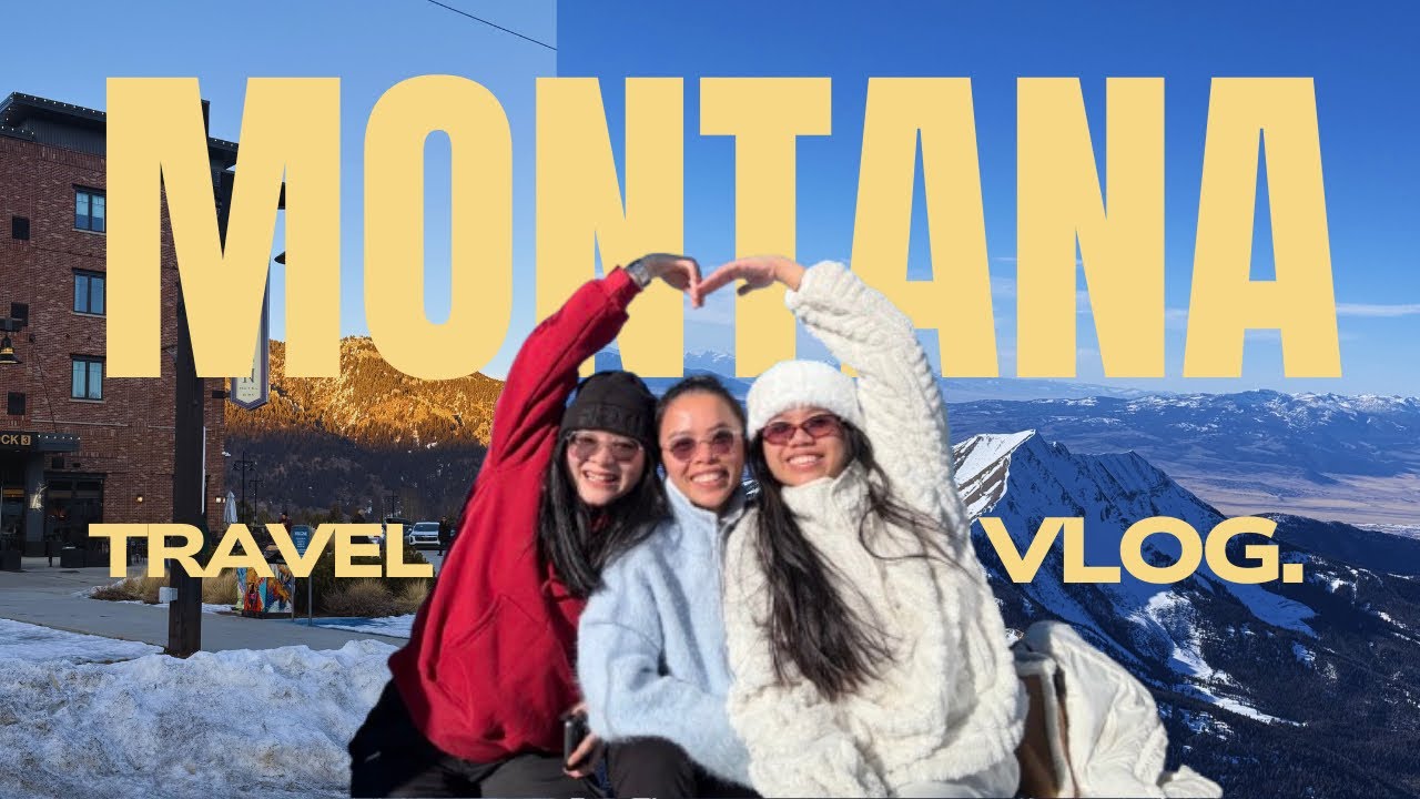 Montana Winter Adventure ❄️ Snowboarding & Epic Mountain Views!