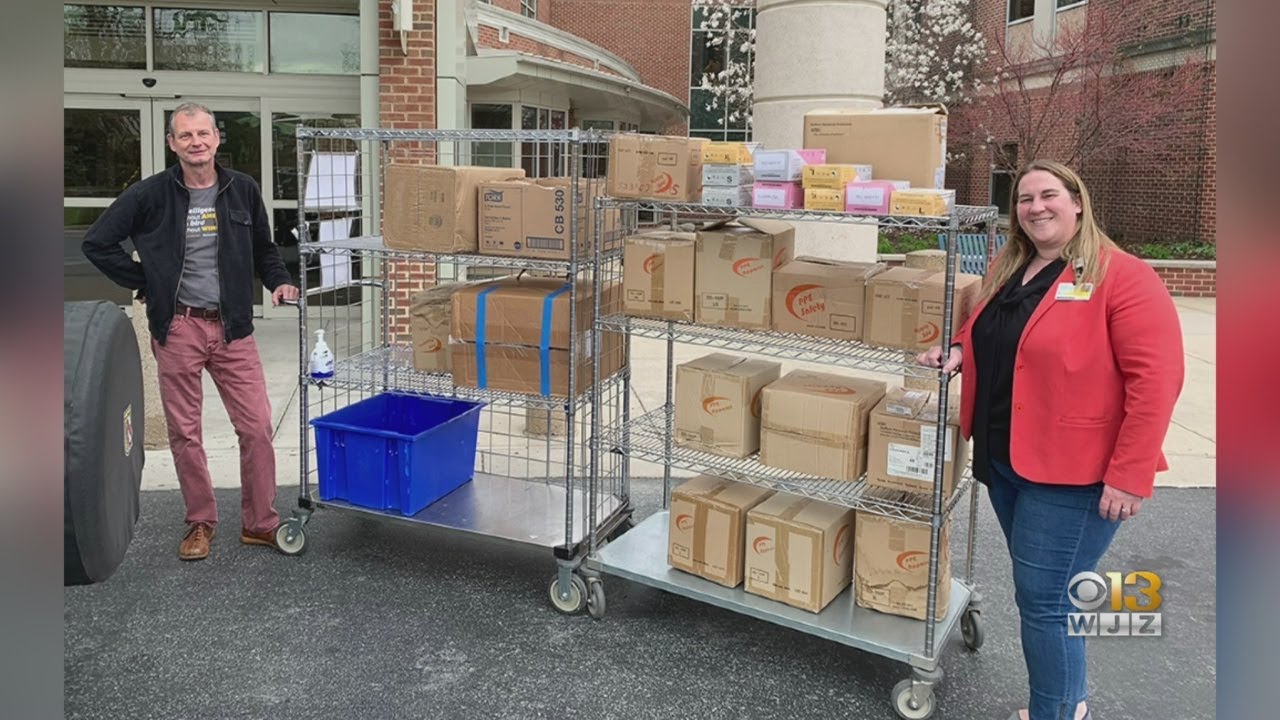Towson University Professors Donate Supplies To Hospitals
