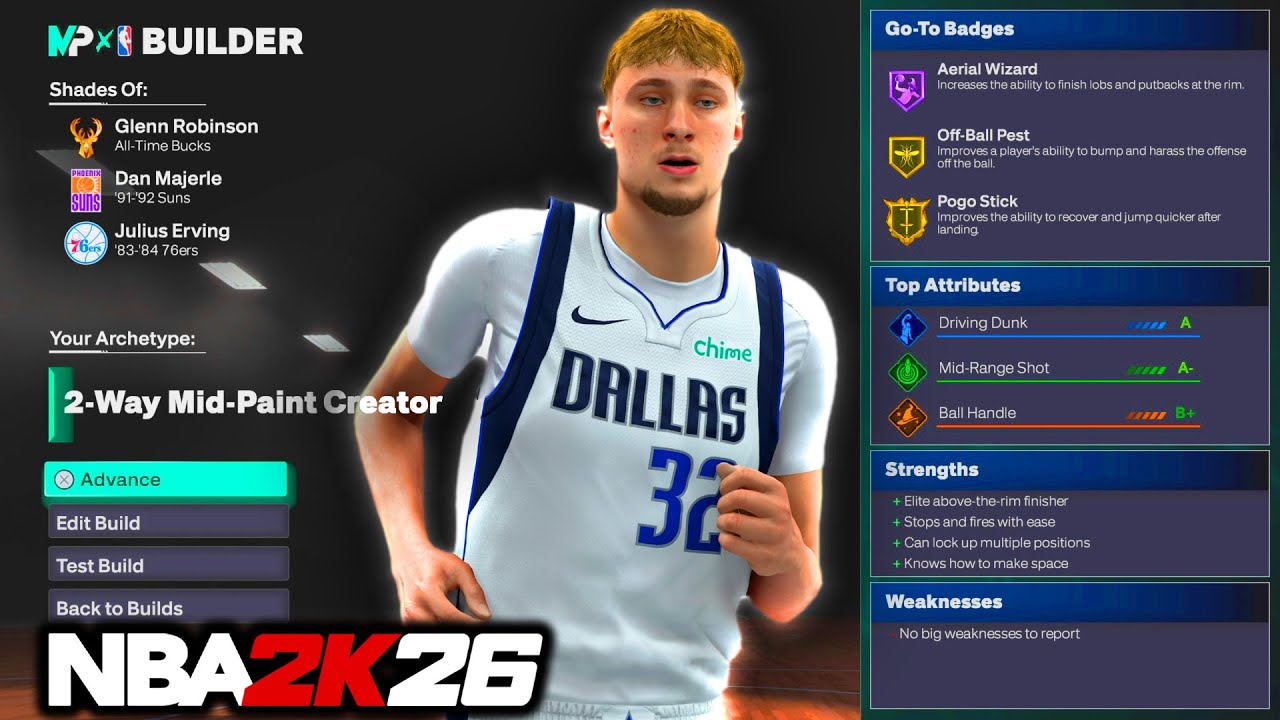 This 6'8 SF Cooper Flagg Build Is Unstoppable on NBA 2K26!