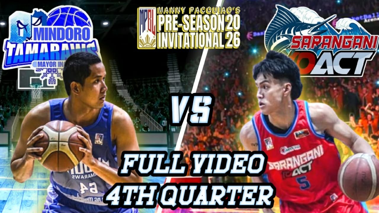 MINDORO VS SARANGANI | FULL 4TH QUARTER | MPBL 2026 PRE-SEASON