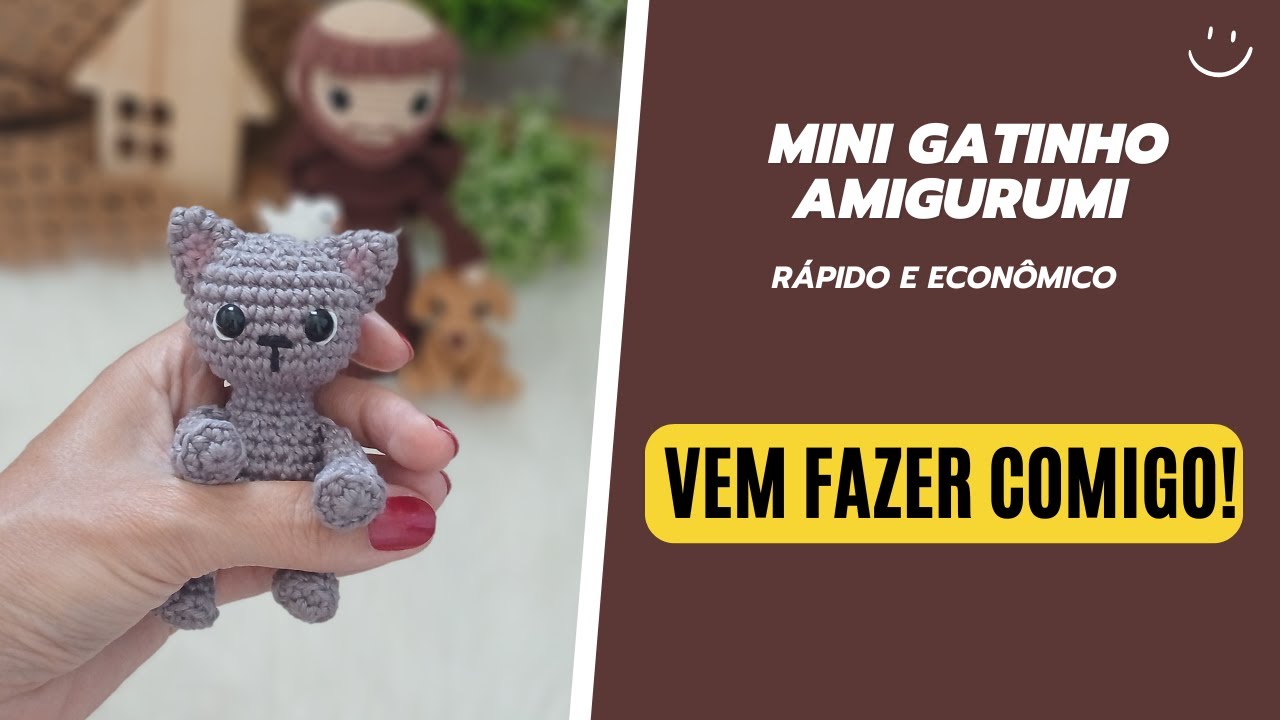 GATO AMIGURUMI | Rápido e Econômico