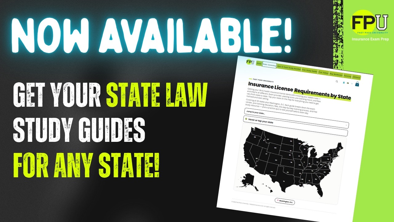 Finally! Every State's Insurance Laws & Regulations Guide and Quizzes &mdash; Absolutely Free!