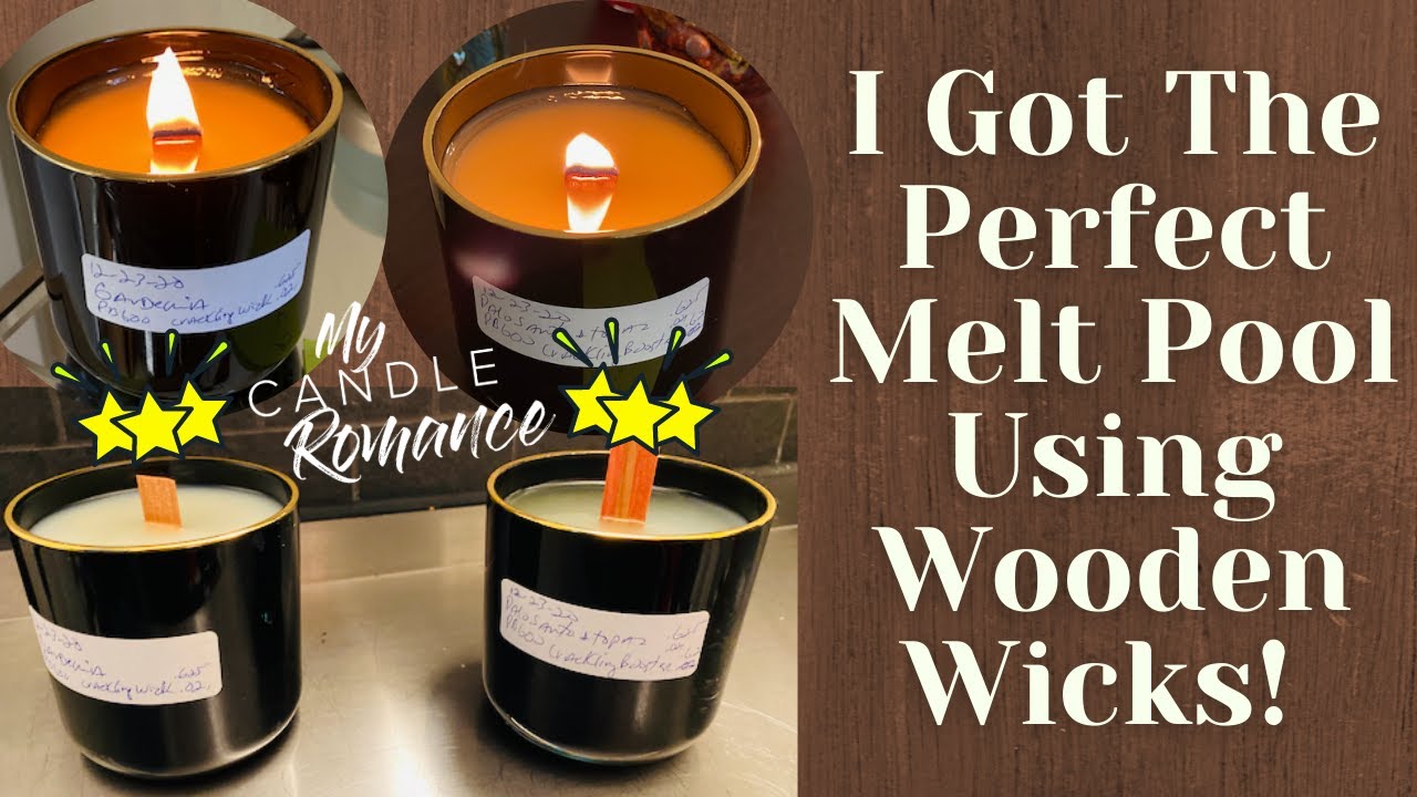 My Candles Got A Perfect Melt Pool Using Wooden Wicks!