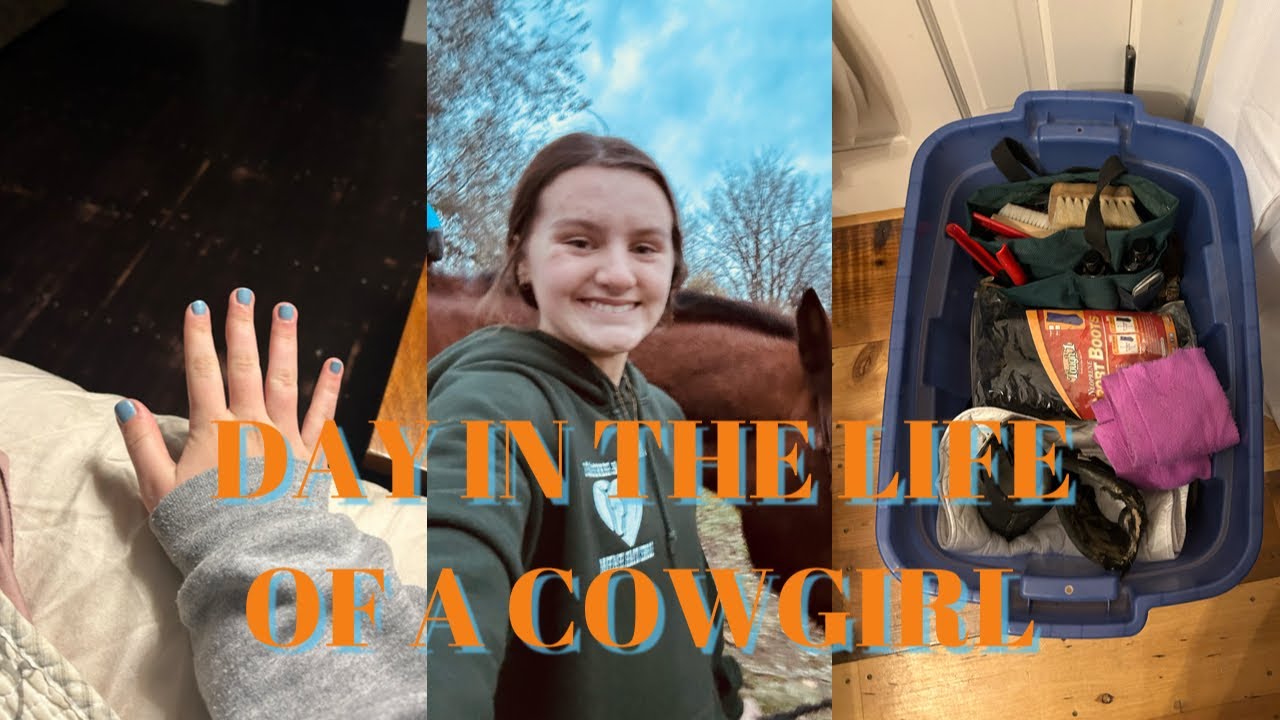 DAY IN THE LIFE OF A COWGIRL(vlog): Cleaning up the tack, painting my nails!
