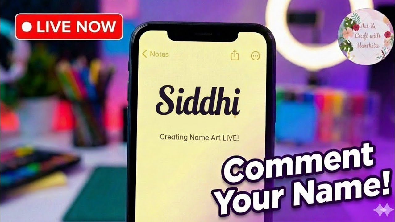 Digital Name Writing on Phone with your cute favourite emoji live🔴