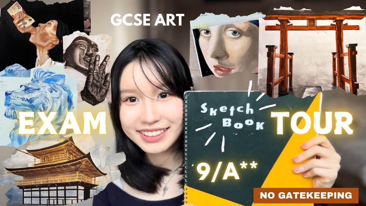 How I got a 9/A** for GCSE Art [🎨 Full sketchbook reveal, tips and tricks ✨]