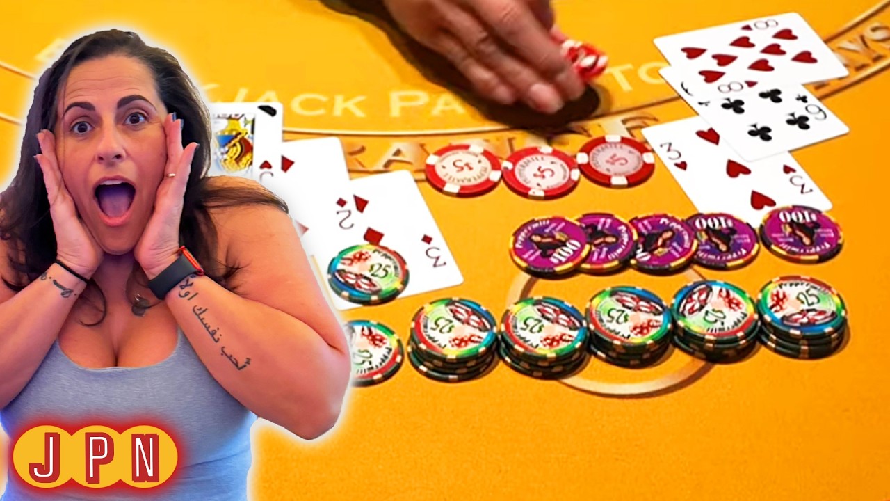 Blackjack on Table Tuesday with some HUGE WINS - Double Up & More!