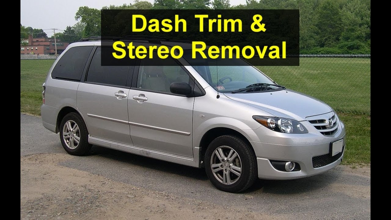 How to remove the dash trim and stereo. Mazda MPV - VOTD
