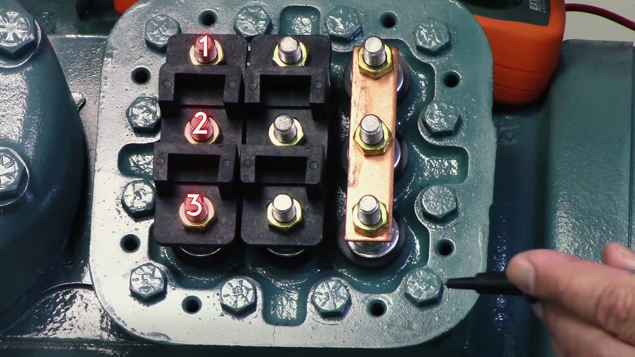 How To Wire a Carrier 9 Lead 06E Compressor for 208/230volt Across the Line