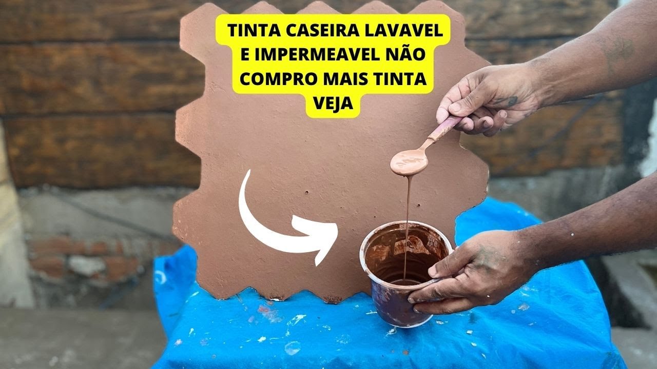 TINTA CASEIRA IMPERMEAVEL E LAVAVEL PARA REBOCO GESSO MADEIRA PAREDE ETC NAO COMPRO MAIS TINTA VEJA