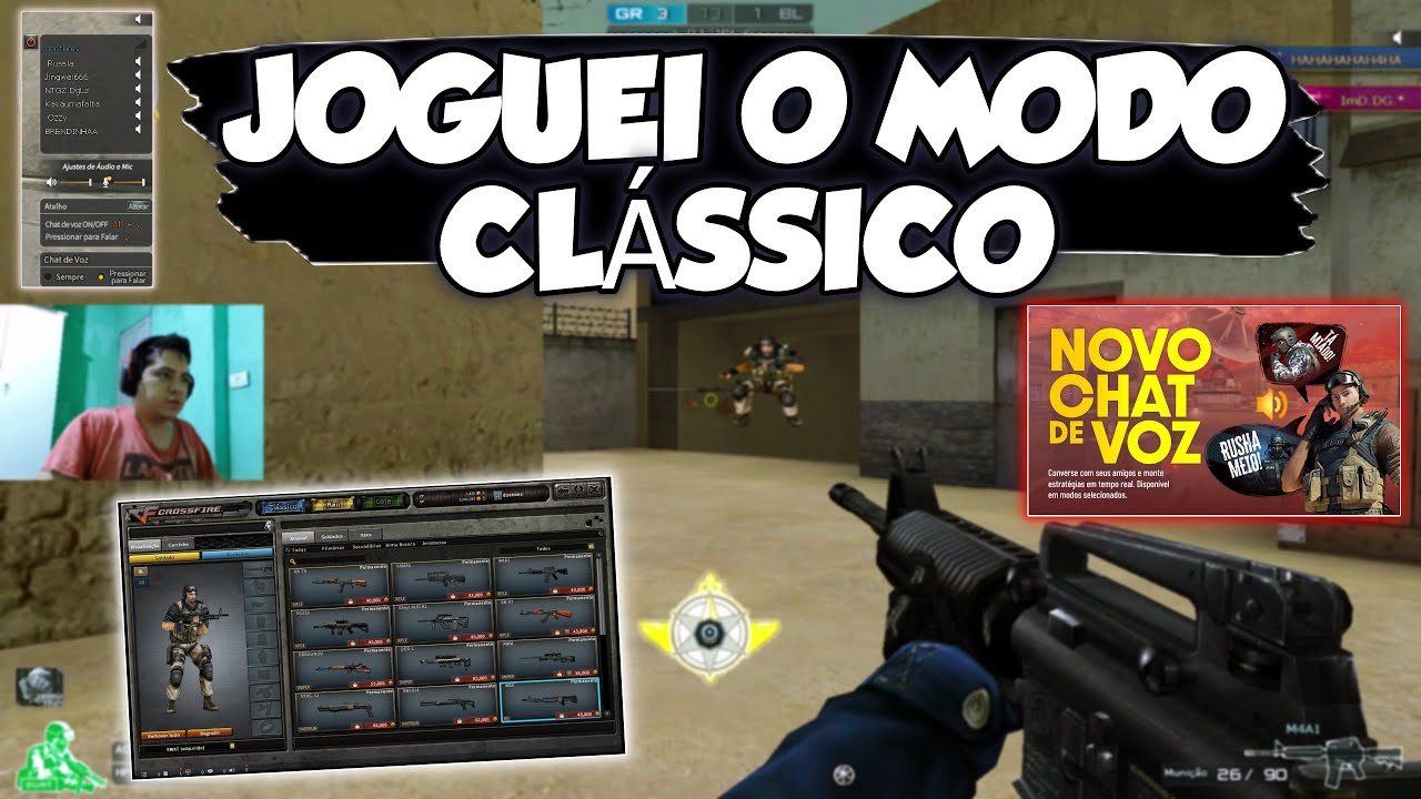 TESTEI O CHAT VOZ NO MODO CLÁSSICO | CROSSFIRE
