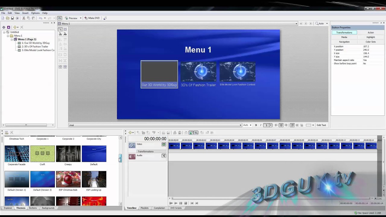 DVD Architect Pro 6 Tutorial 1 Basic DVD Creation