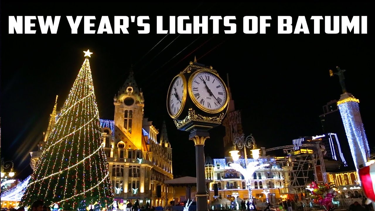 БАТУМИ. НОВЫЙ ГОД! / New Year's lights of Batumi