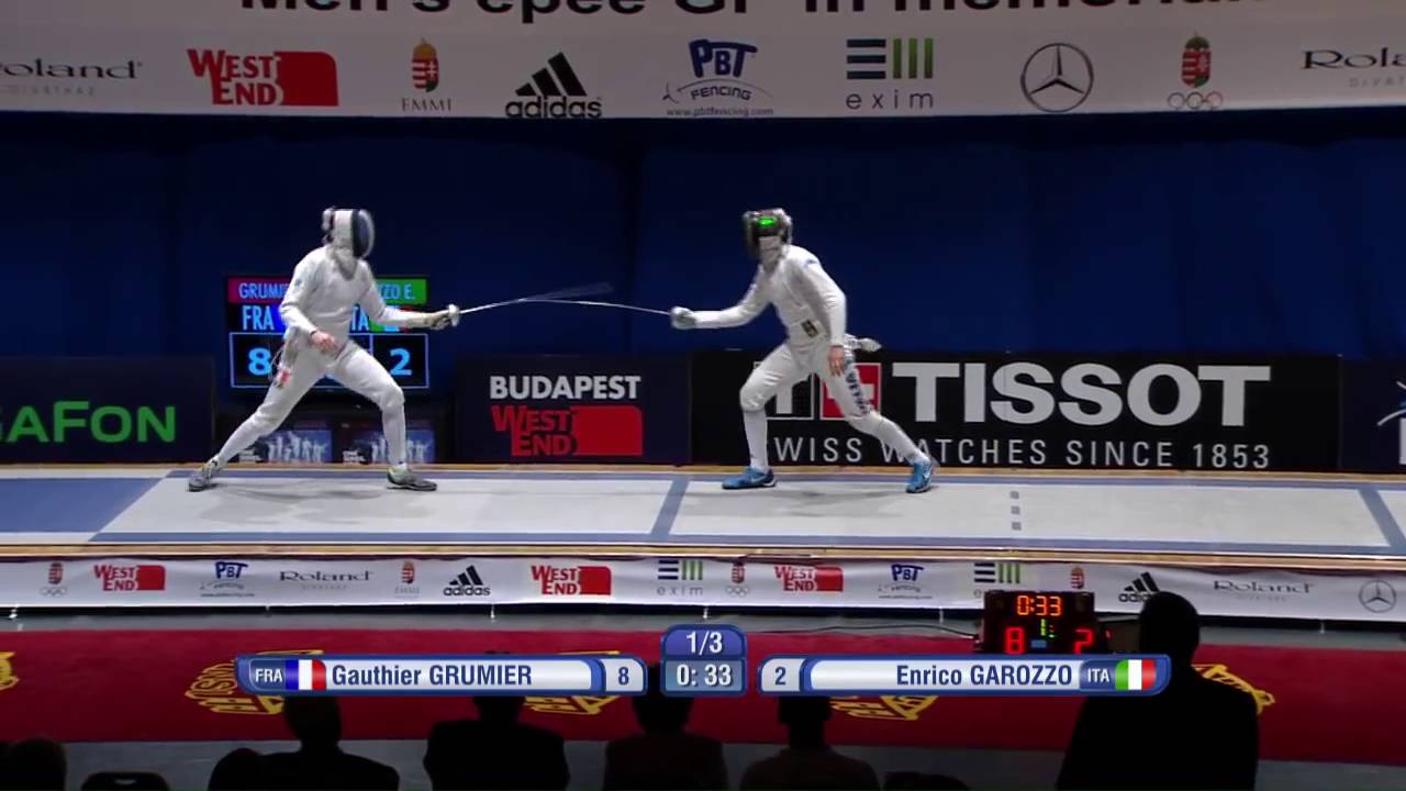 Grumier FRA vs Garozzo ITA GP Budapest 2016