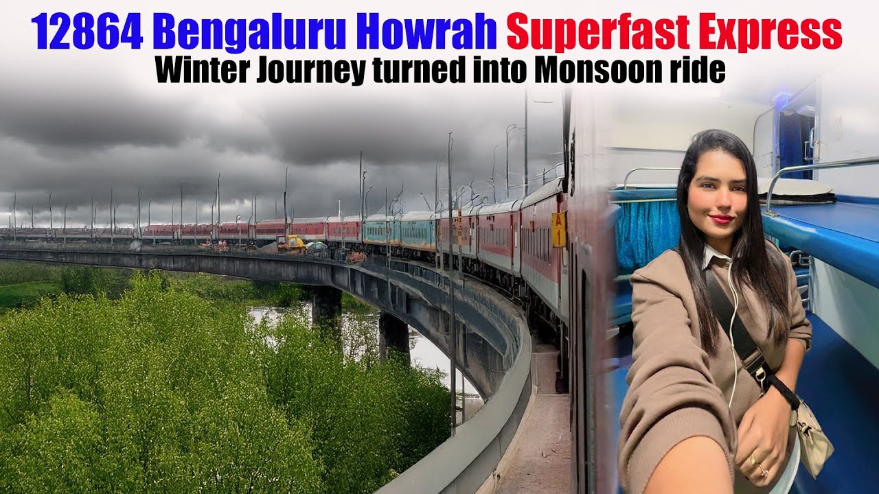 Solo on a 33-Hour Train Journey | SMVT Howrah Superfast Express | Onboard Food Review | Part 1