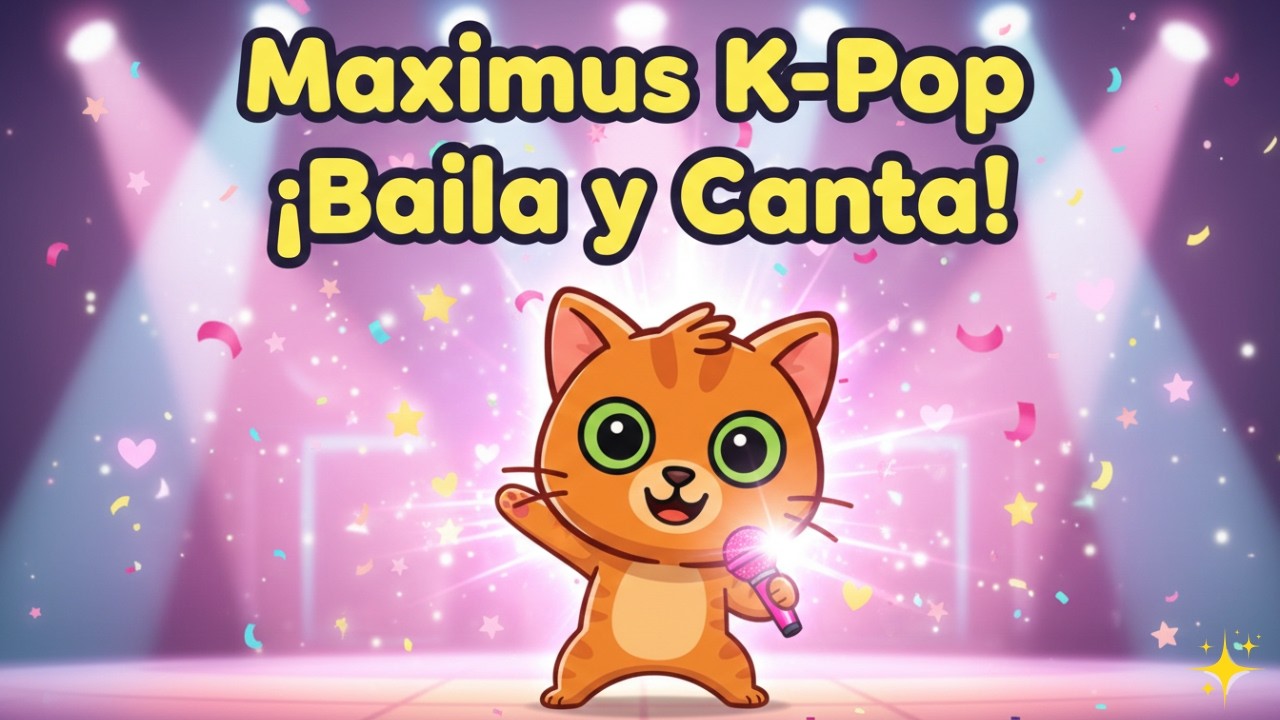 Maximus el Gatito K-Pop 🎵 | Canción Infantil para Bailar, Cantar y Soñar ✨🌟