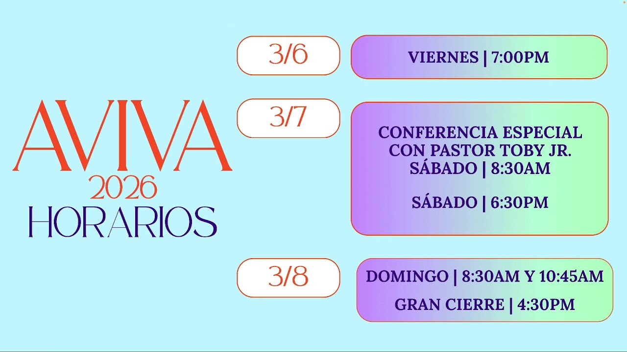 SERVICIOS DOMINICALES 10:45 AM | PDH LIVE