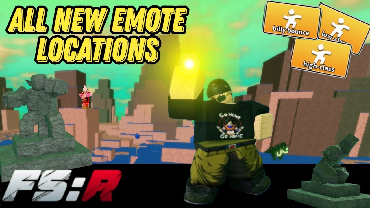 All Hidden Emotes on Namek| Final Stand: Remastered