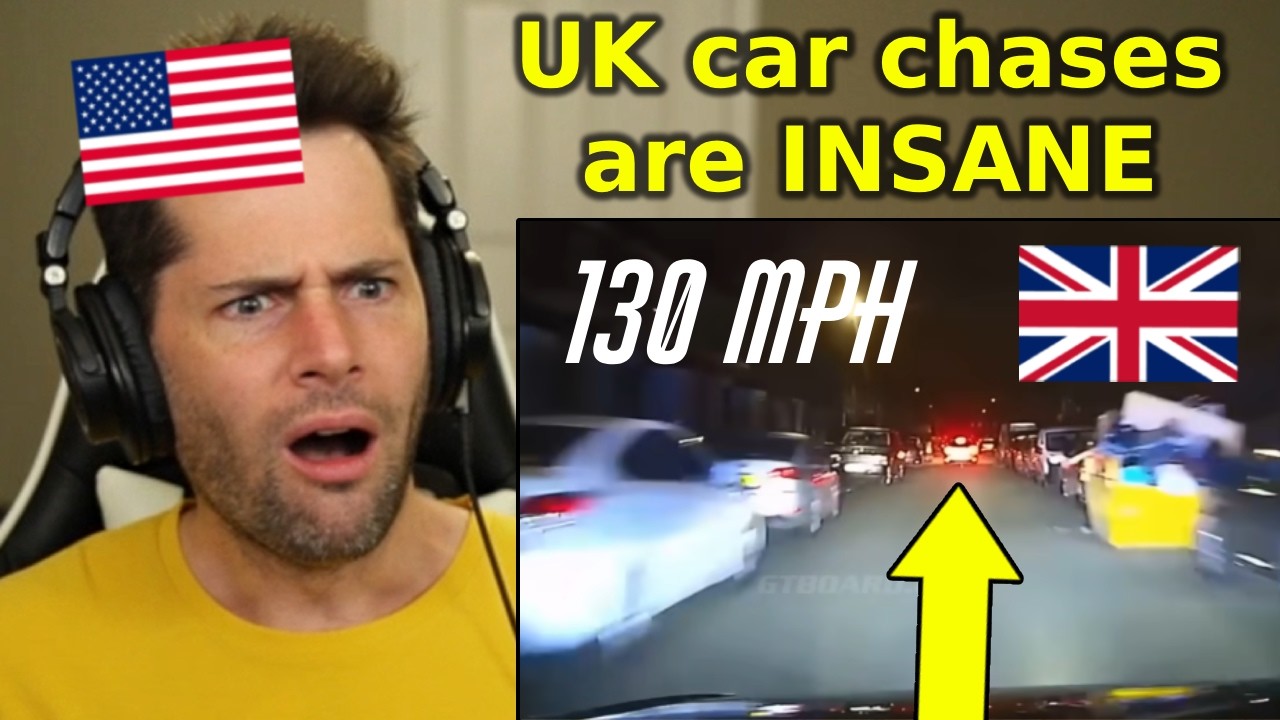 American Reacts to 130 MPH UK Police Pursuit