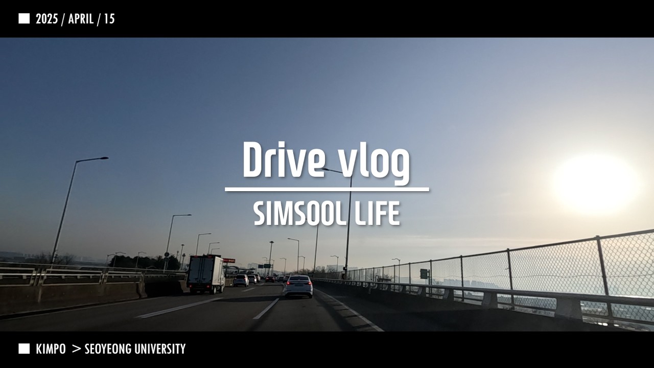 2025 0415 출근 Driver Vlog SIMSOOL 김포 자유로 서영대