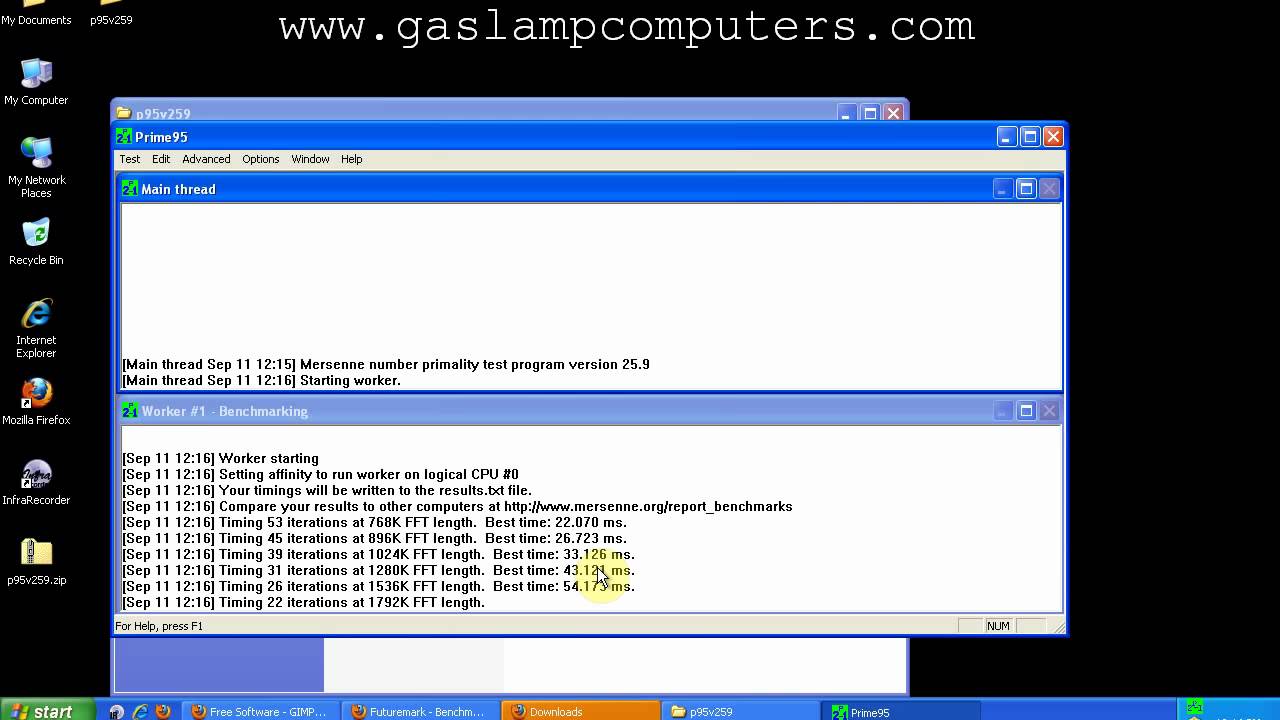 How To:  Benchmark your CPU with Prime95