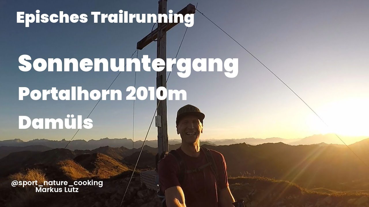 Bregenzerwald Trailrunning Sonnenuntergang Portalhorn 2010m Damüls Faschina