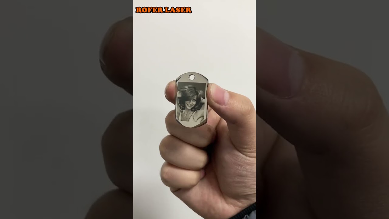 Pendant Picture Marking | Photos engraving with Fiber Laser Marking Machine | Jewelry Picture Mark
