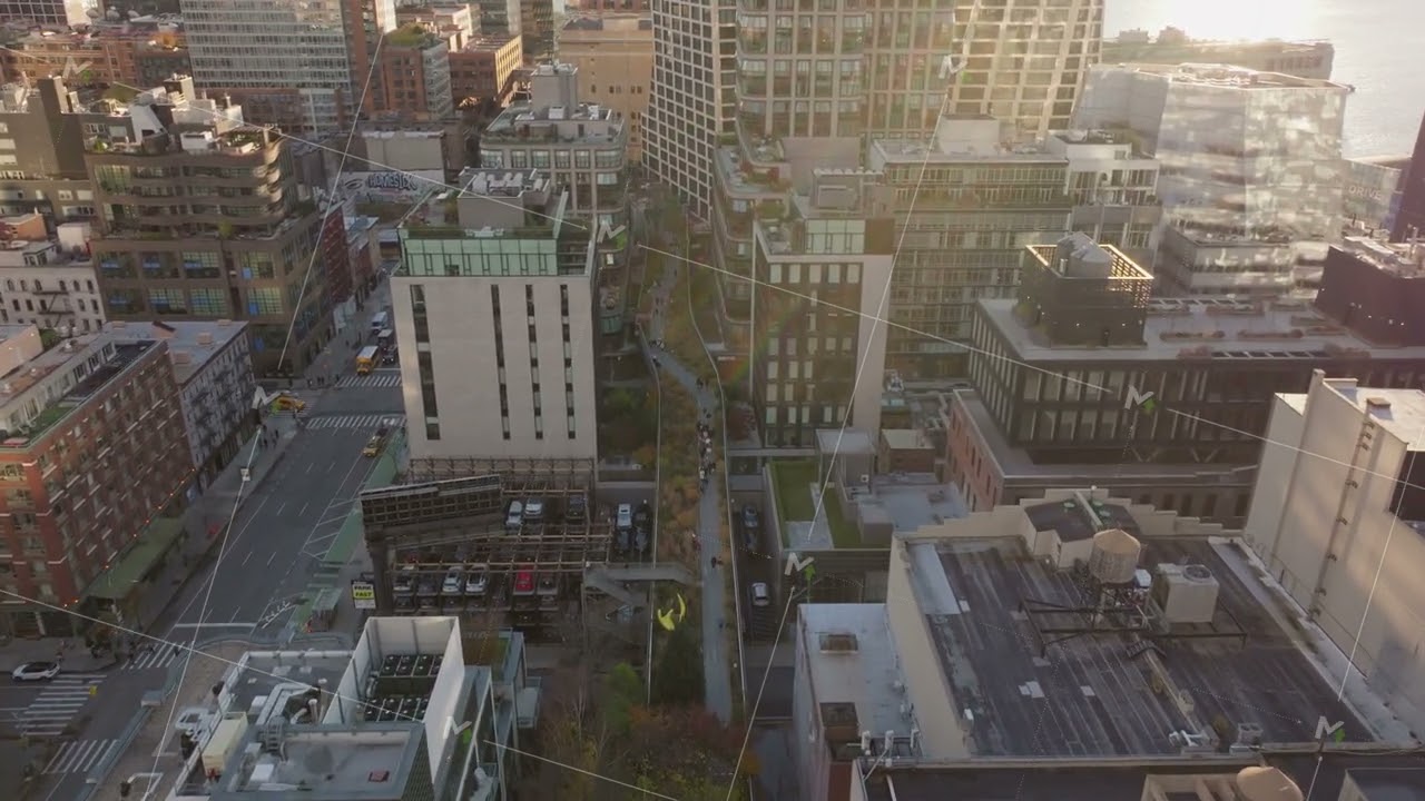 Little Island Park, a new artificial island park in the Hudson River, Meatpacking District in