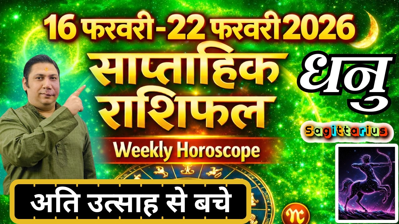 धनु राशि | 16 – 22 february 2026 | saptahik rashifal | Dhanu rashi by astroguru Nikhil Sagittarius