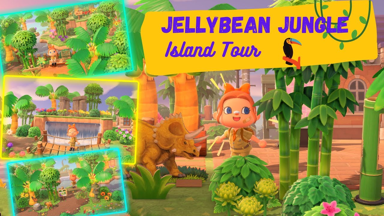 ACNH ISLAND TOUR 🌴 Jellybean Jungle 🌴 | ACNH Island Tour