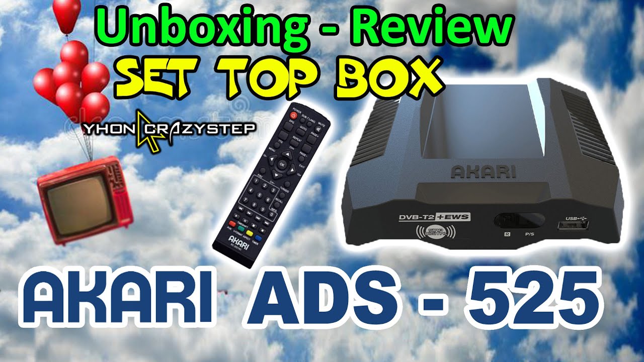 SET TOP BOX AKARI ADS 525 TV DIGITAL UNBOXING - REVIEW BEDAH FITUR