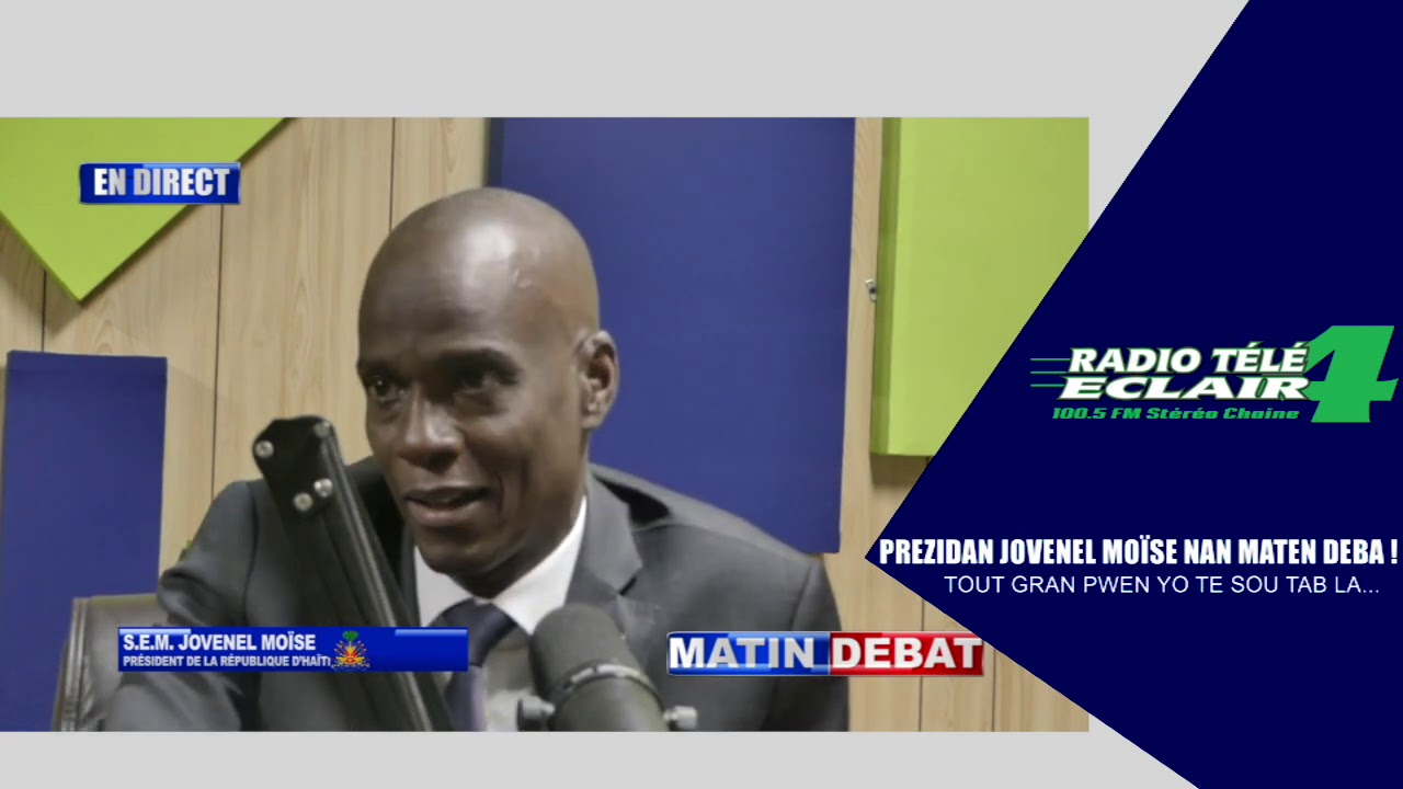 PREZIDAN JOVENEL MOÏSE NAN MATEN DEBA , TOUT GRAN PWEN YO TE SOU TAB LA...( MATIN DEBAT )