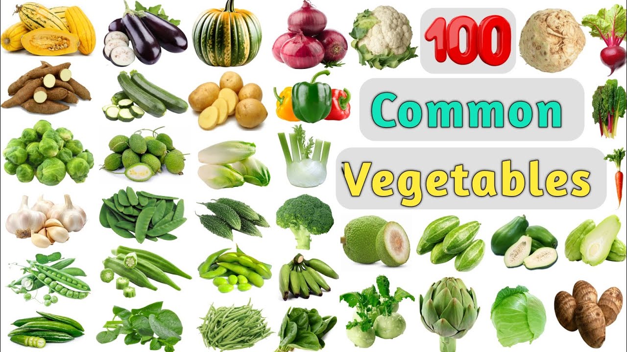 Vegetables Vocabulary ll 100 Common Vegetables Name in English With Pictures ll Vegetables Pictures