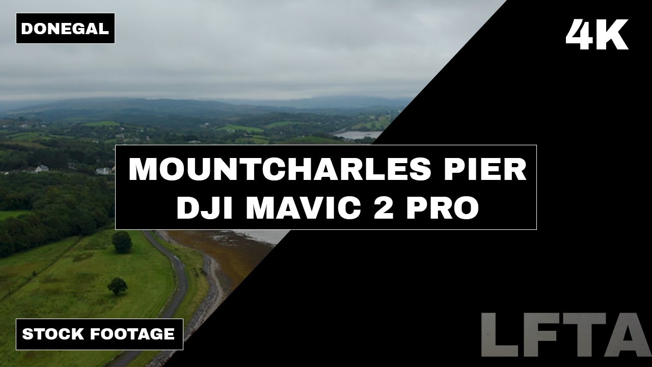 MOUNTCHARLES PIER - DONEGAL - 4K DRONE STOCK FOOTAGE - DJI MAVIC 2 PRO
