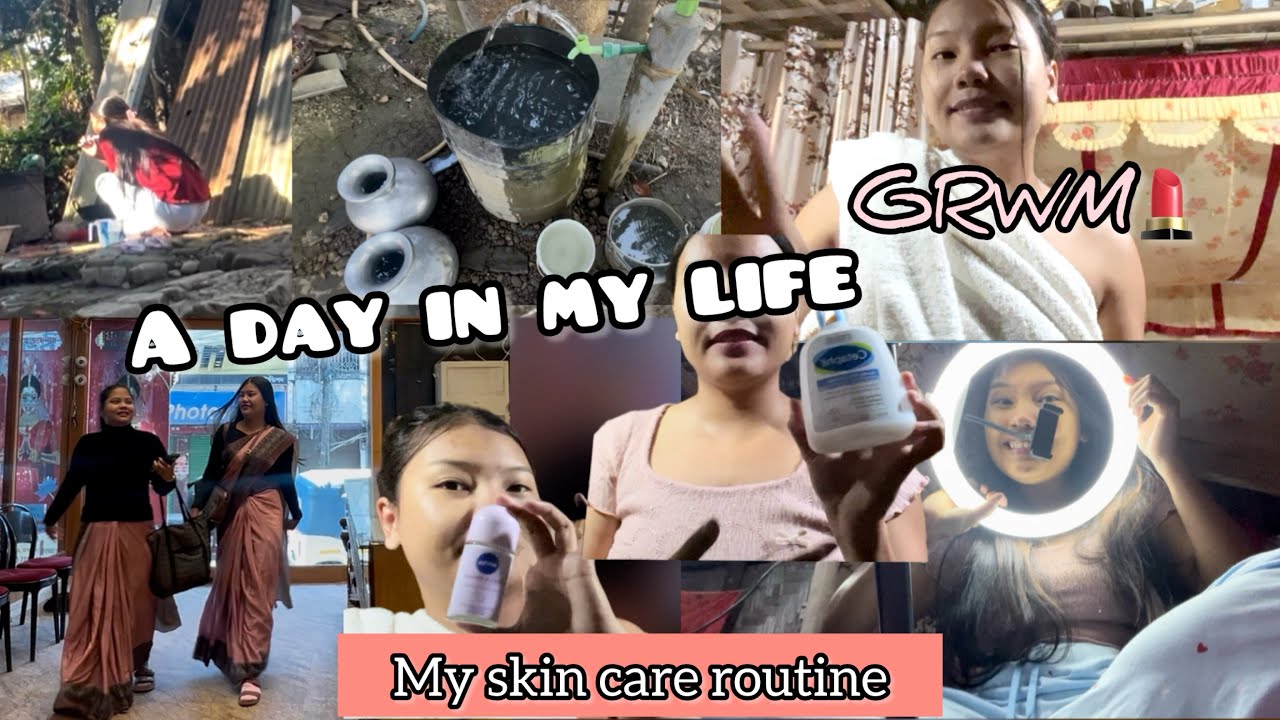 A day in my life🦋//GRWM💄/  sumai sum hingajri haitare  hwjikan ei