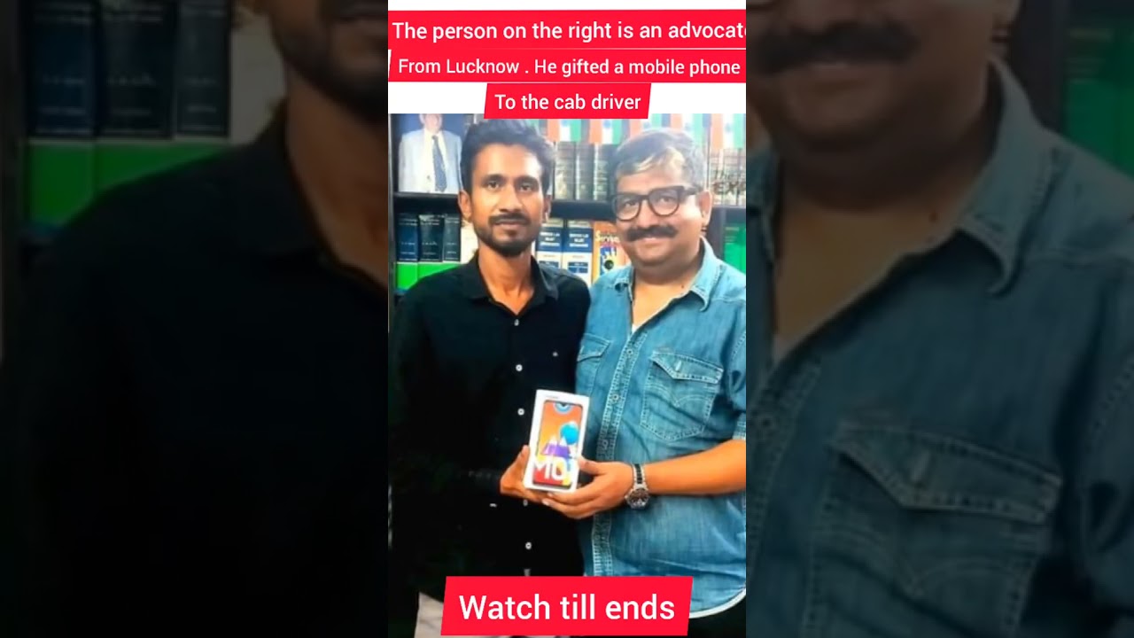 Lucknow Cab Driver Sahdat Ali got a New Phone From This Guy #shorts