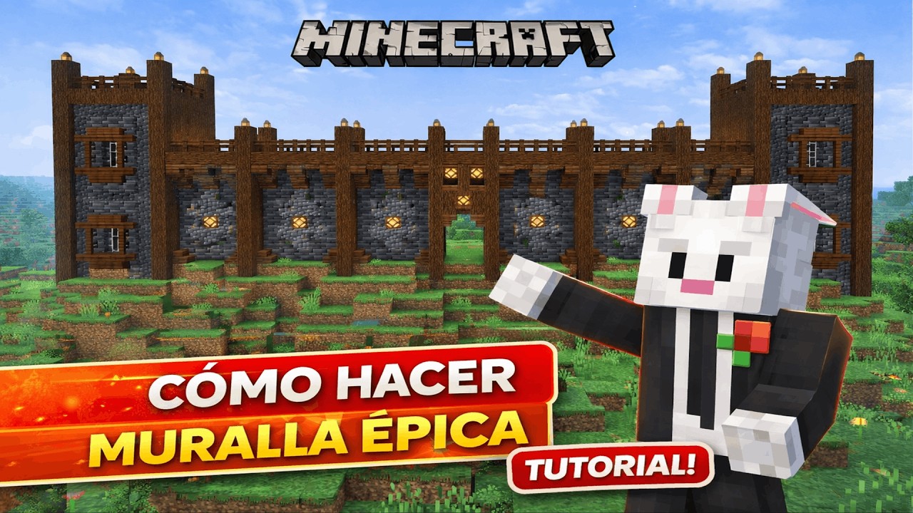Cómo Hacer una Muralla Medieval en Minecraft (Tutorial Fácil)