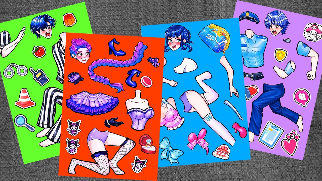 [🌟Paper diy🌟] FOREVER LOVE! Rumi Huntrix Proposes to Prisoner Jinu - KPOP Demon Hunters Sticker Book
