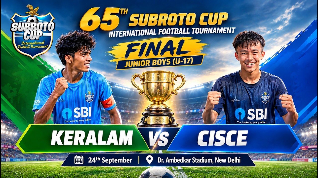 LIVE - Junior Boys (U-17) FINAL | 65th Subroto Cup International Football Tournament | DD Sports