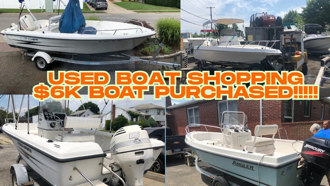 The Hunt for a Turnkey Affordable Used Boat!  4 Boats Under $7K - Which One Will Justin Pick?