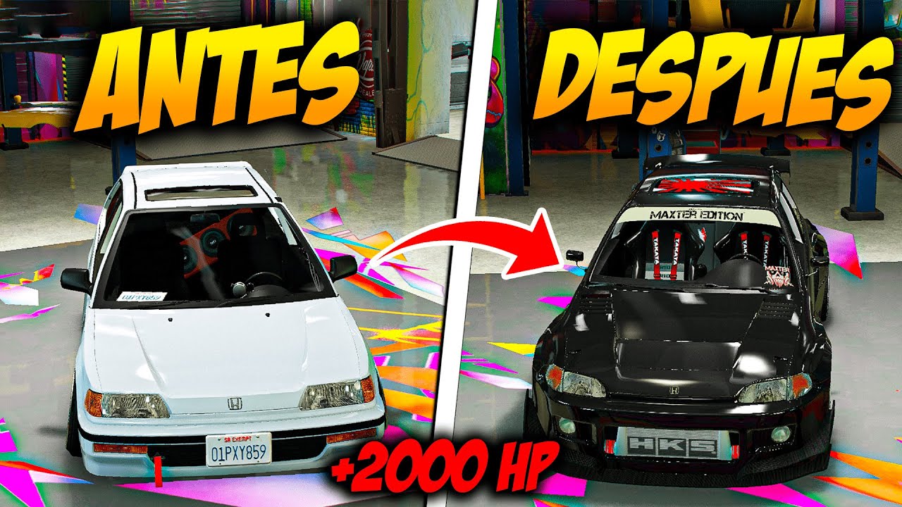 Convierto Coche de 100HP a 2000HP en Gta RP