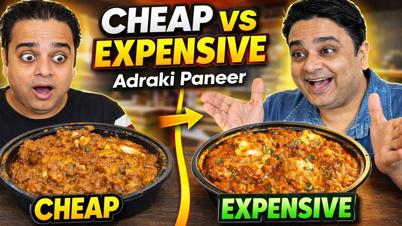 Cheap vs Expensive Adraki Paneer 😱 | RP’s vs Oberoi Dhaba vs Moti Mahal vs Fifth Taste  ChatoraPoint