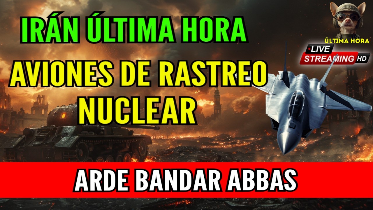 IR&Aacute;N URGENTE 🔴AVIONES DE DETECCI&Oacute;N NUCLEAR EN EL AIRE JRENTRECOMILLAS
