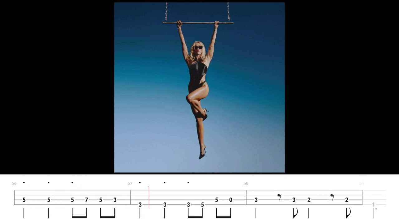 Miley Cyrus - Flowers (No Bass w/ Bass Tabs)