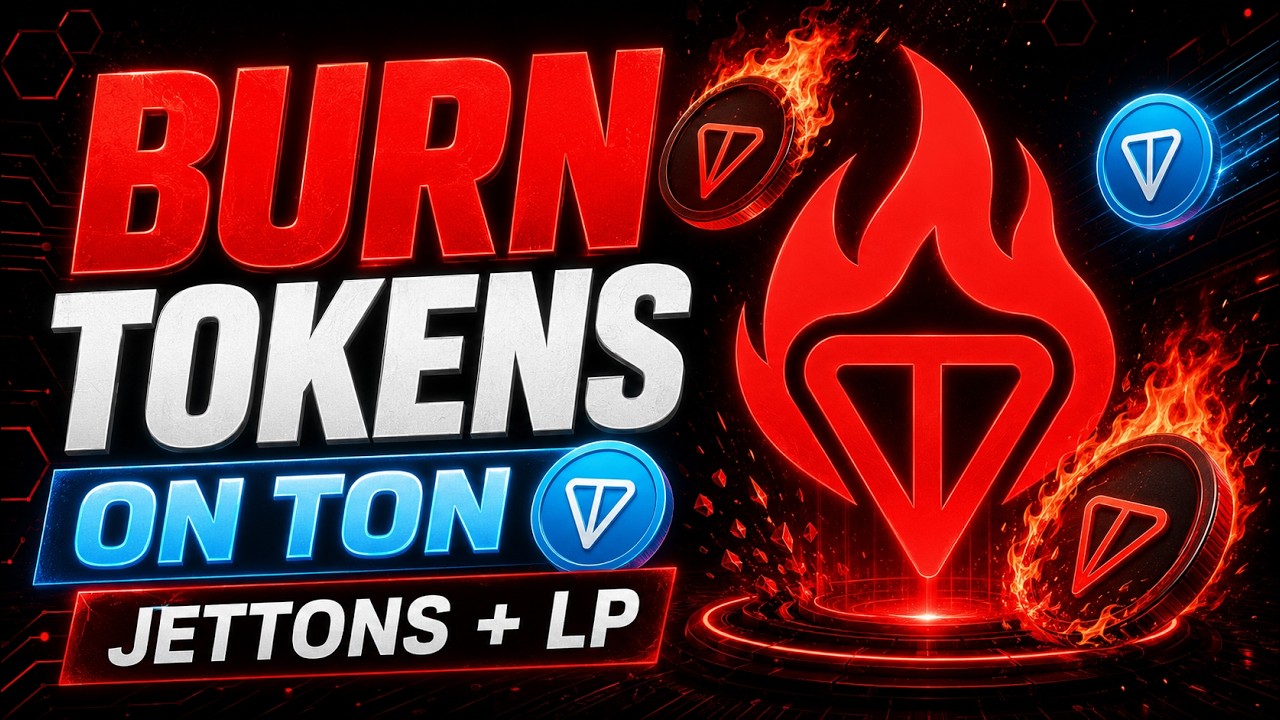 How to Burn Tokens on TON - Burn Token/Jettons/LP