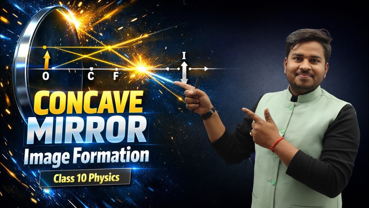 अवतल दर्पण द्वारा प्रतिबिंब का बनना | Image Formation by a Concave Mirror | प्रकाश का परावर्तन 