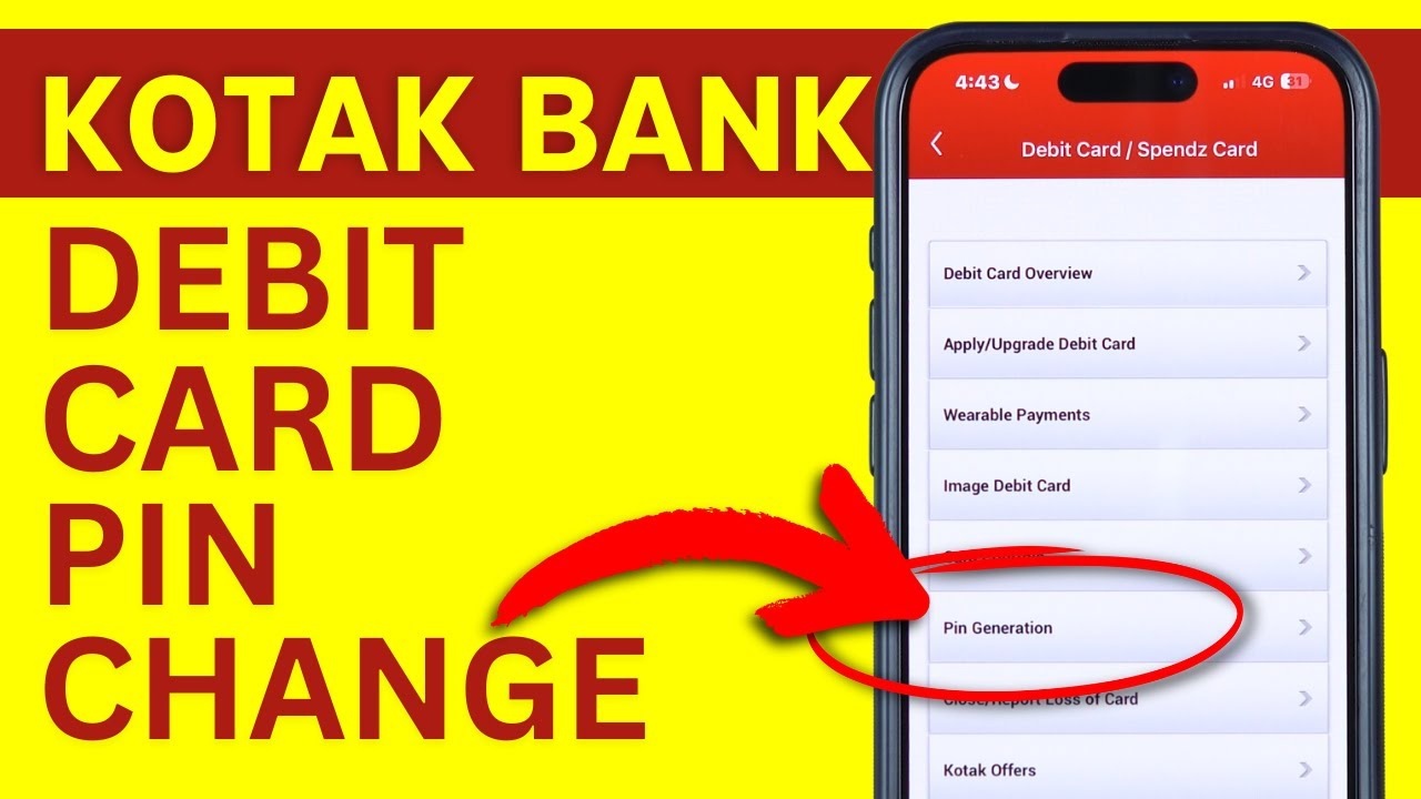 Kotak Bank Debit Card PIN Forgot? How to Change Debit Card PIN in Kotak App?