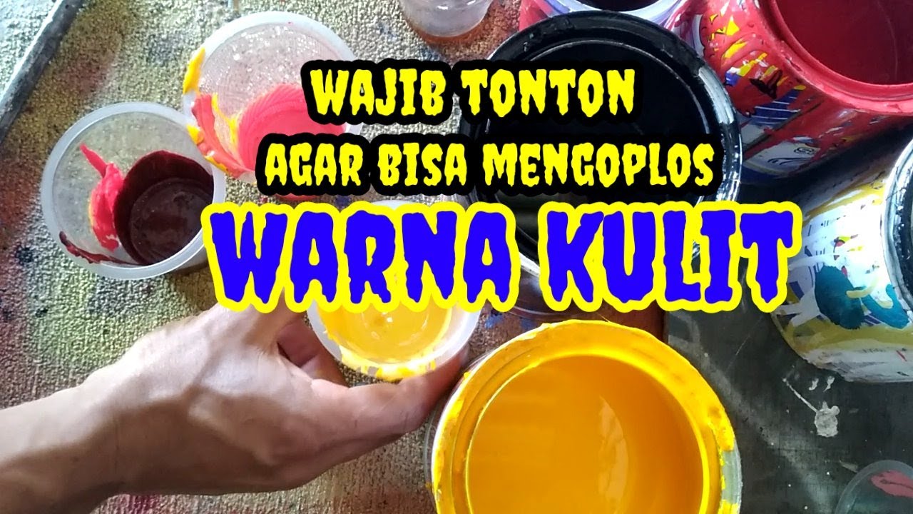 Ngoplos warna kulit untuk cat lukis air brush