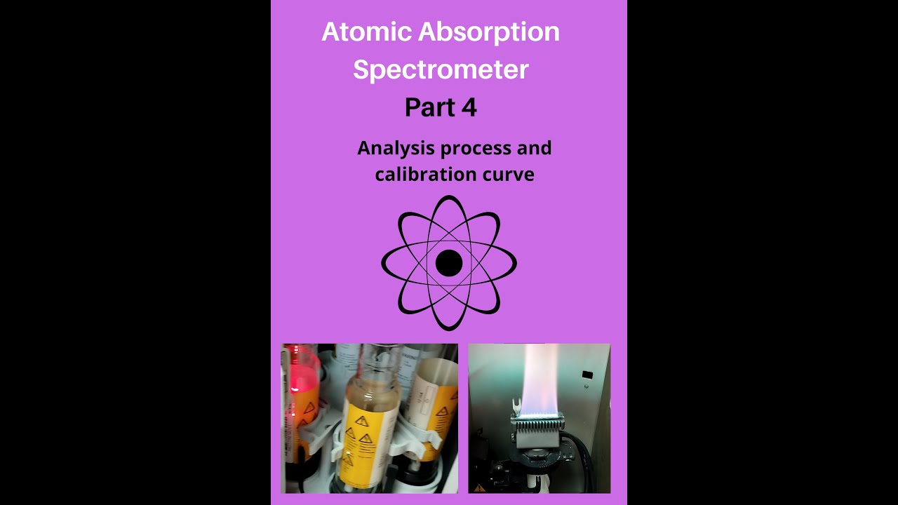 Atomic absorption spectroscopy Part 4 تشغيل الجهاز وعمل المنحني العياري